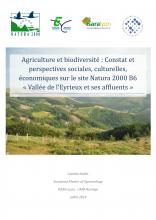 Rapport de Stage de Camille NOLLET "agriculture et biodiversité"